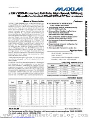 MAX3081EESA-T datasheet pdf MAXIM - Dallas Semiconductor