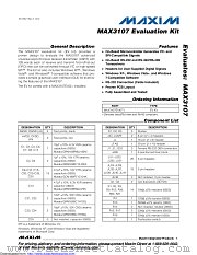 MAX3107EVKIT+ datasheet pdf MAXIM - Dallas Semiconductor