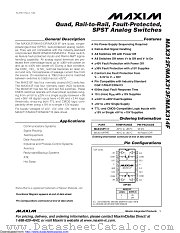 MAX312FESE+T datasheet pdf MAXIM - Dallas Semiconductor