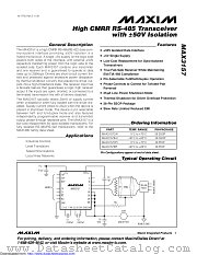 MAX3157CPI+ datasheet pdf MAXIM - Dallas Semiconductor