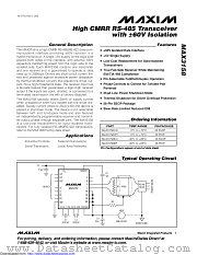 MAX3158CAI+T datasheet pdf MAXIM - Dallas Semiconductor