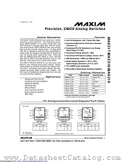 MAX317ESA+T datasheet pdf MAXIM - Dallas Semiconductor