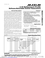 MAX3173CAI-T datasheet pdf MAXIM - Dallas Semiconductor