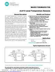MAX31726MTA+ datasheet pdf MAXIM - Dallas Semiconductor