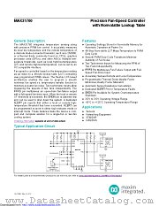 MAX31760 datasheet pdf MAXIM - Dallas Semiconductor