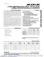 MAX3181EEUK datasheet pdf MAXIM - Dallas Semiconductor