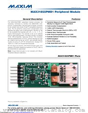 MAX31855PMB1 datasheet pdf MAXIM - Dallas Semiconductor
