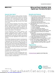 MAX31912 datasheet pdf MAXIM - Dallas Semiconductor