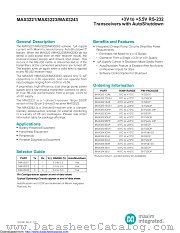 MAX3243CAI+TG074 datasheet pdf MAXIM - Dallas Semiconductor
