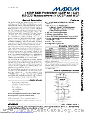 MAX3228AEEWV+ datasheet pdf MAXIM - Dallas Semiconductor
