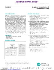 MAX32550-LNS+ datasheet pdf MAXIM - Dallas Semiconductor