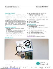 MAX32600-KIT datasheet pdf MAXIM - Dallas Semiconductor