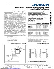MAX328ETE+T datasheet pdf MAXIM - Dallas Semiconductor