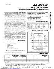 MAX3317CUP+ datasheet pdf MAXIM - Dallas Semiconductor