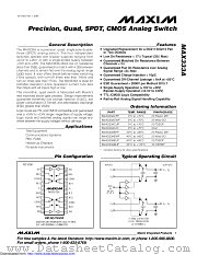 MAX333AEWP+C30334 datasheet pdf MAXIM - Dallas Semiconductor
