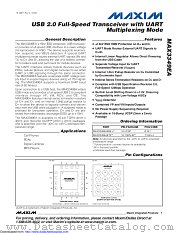 MAX3349EAEBE+W datasheet pdf MAXIM - Dallas Semiconductor