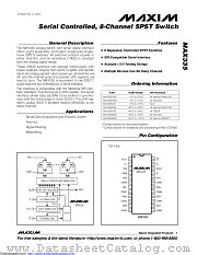 MAX335EUG+ datasheet pdf MAXIM - Dallas Semiconductor