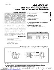MAX3430EPA+ datasheet pdf MAXIM - Dallas Semiconductor