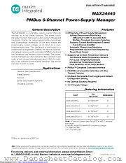 MAX34440ETL+ datasheet pdf MAXIM - Dallas Semiconductor