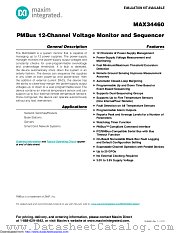 MAX34460ETM+ datasheet pdf MAXIM - Dallas Semiconductor