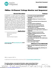 MAX34461ETM+ datasheet pdf MAXIM - Dallas Semiconductor
