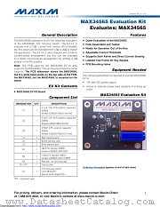 MAX34565EVKIT datasheet pdf MAXIM - Dallas Semiconductor