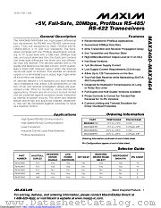 MAX3462CSA+ datasheet pdf MAXIM - Dallas Semiconductor
