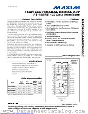 MAX3480EBCPI datasheet pdf MAXIM - Dallas Semiconductor