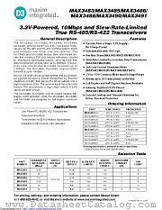 MAX3491CSD+TG068 datasheet pdf MAXIM - Dallas Semiconductor