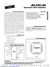 MAX3505EGP datasheet pdf MAXIM - Dallas Semiconductor