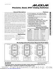 MAX351ESE+T datasheet pdf MAXIM - Dallas Semiconductor