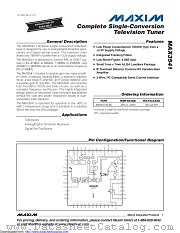 MAX3541ELM+T datasheet pdf MAXIM - Dallas Semiconductor
