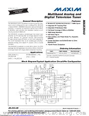 MAX3543CTL+T datasheet pdf MAXIM - Dallas Semiconductor