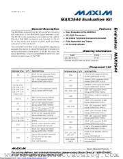 MAX3544EVKIT+ datasheet pdf MAXIM - Dallas Semiconductor