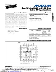 MAX3558CTI+ datasheet pdf MAXIM - Dallas Semiconductor