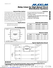 MAX3620 datasheet pdf MAXIM - Dallas Semiconductor