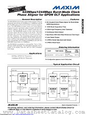 MAX3634ETM datasheet pdf MAXIM - Dallas Semiconductor