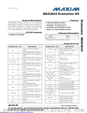 MAX3643EVKIT datasheet pdf MAXIM - Dallas Semiconductor