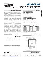 MAX3646ETG+T datasheet pdf MAXIM - Dallas Semiconductor
