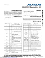 MAX3656EVKIT+ datasheet pdf MAXIM - Dallas Semiconductor