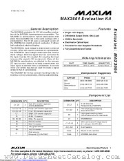 MAX3664EVKIT-SO datasheet pdf MAXIM - Dallas Semiconductor