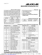 MAX3669EVKIT+ datasheet pdf MAXIM - Dallas Semiconductor