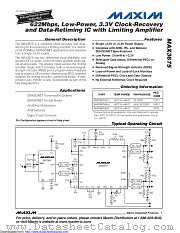 MAX3675EHJEVKIT datasheet pdf MAXIM - Dallas Semiconductor