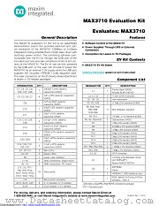 MAX3710EVKIT datasheet pdf MAXIM - Dallas Semiconductor