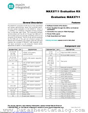 MAX3711EVKIT# datasheet pdf MAXIM - Dallas Semiconductor