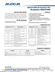 MAX3748HEVKIT# datasheet pdf MAXIM - Dallas Semiconductor