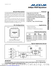MAX3784UTE+T datasheet pdf MAXIM - Dallas Semiconductor