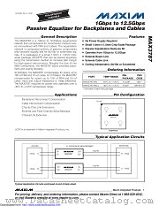 MAX3787 datasheet pdf MAXIM - Dallas Semiconductor