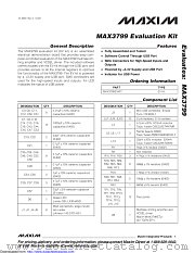 MAX3799EVKIT+ datasheet pdf MAXIM - Dallas Semiconductor
