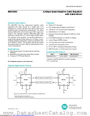MAX3802UTK+ datasheet pdf MAXIM - Dallas Semiconductor